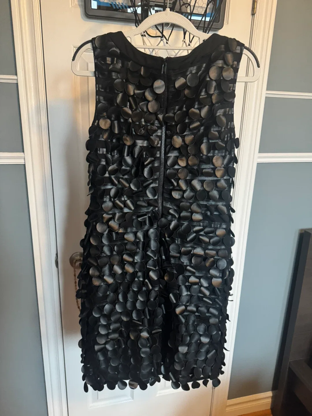Black Sleeveless Dress with Disc Embellishment - photo 2