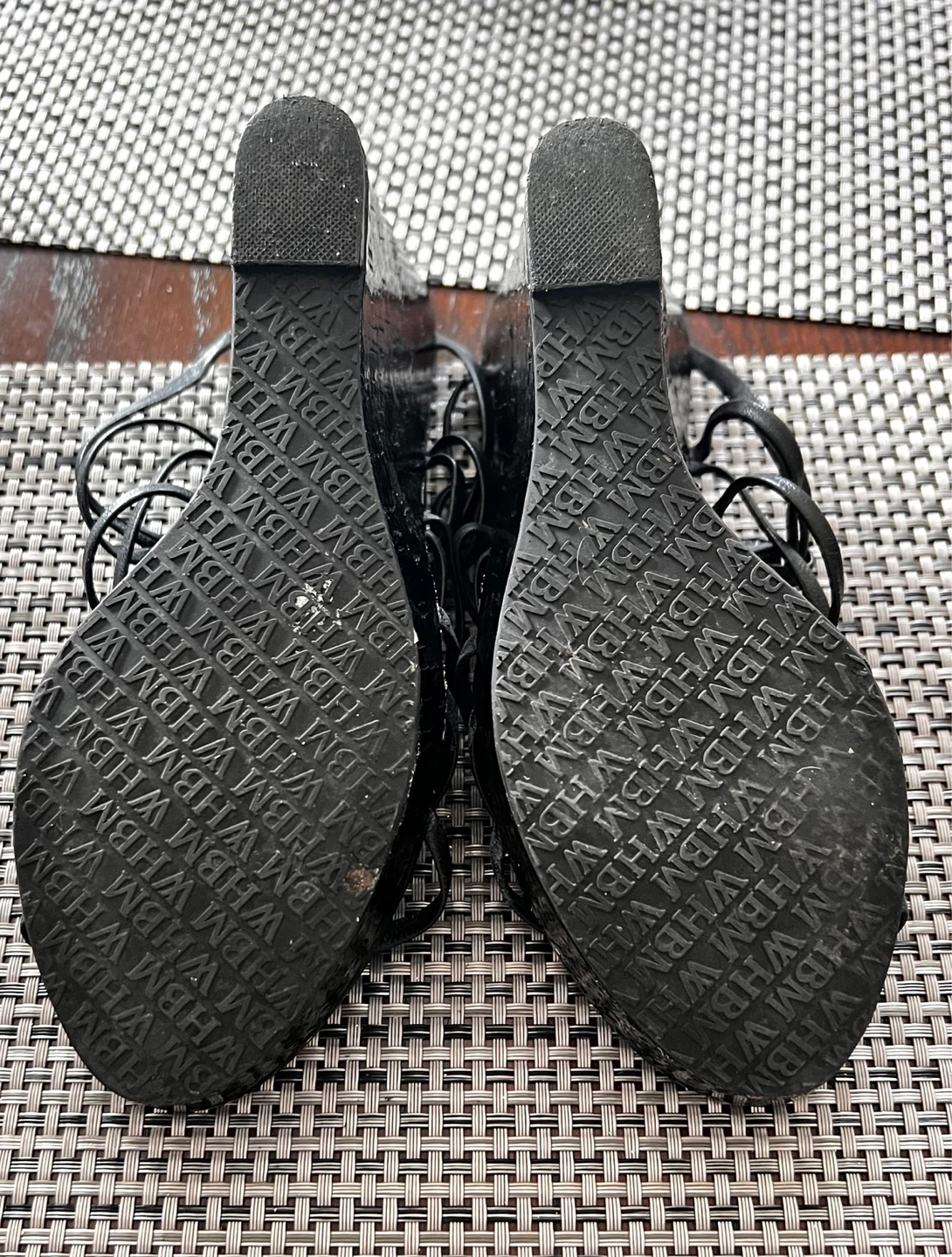 White House Black Market Black Wedge Sandals - photo 5