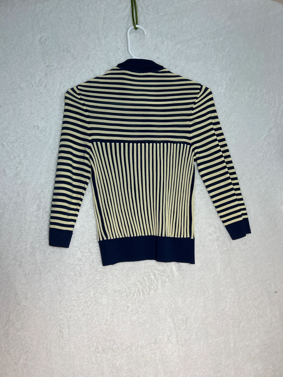 ZARA Striped Button-Up Cardigan - S - photo 2