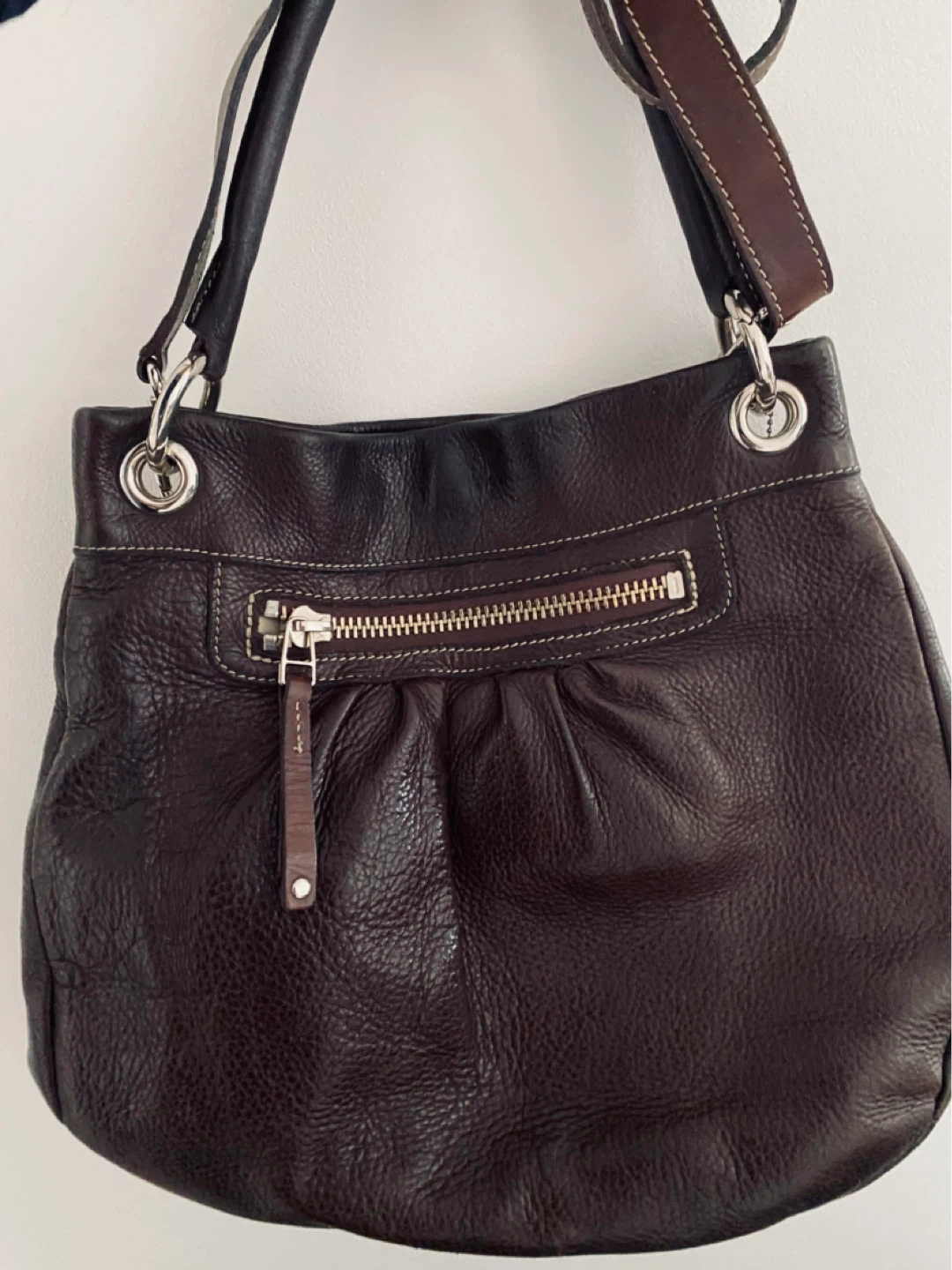 Roots Genuine Leather Hobo Bag
