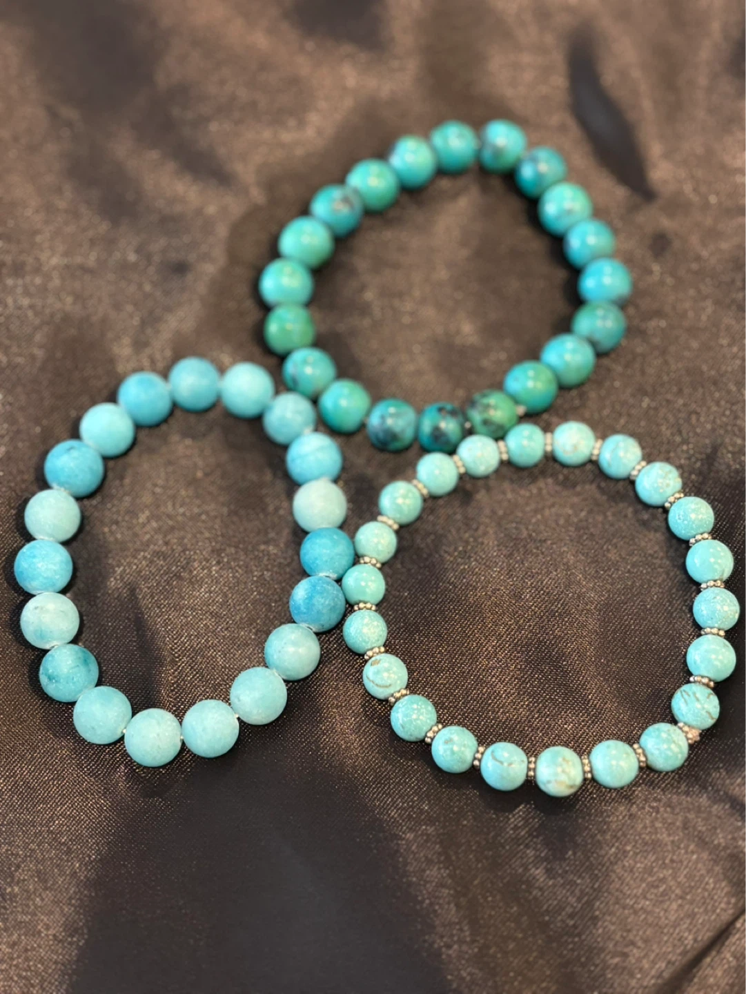 Turquoise Beaded Bracelets (Set of 3) - photo 2