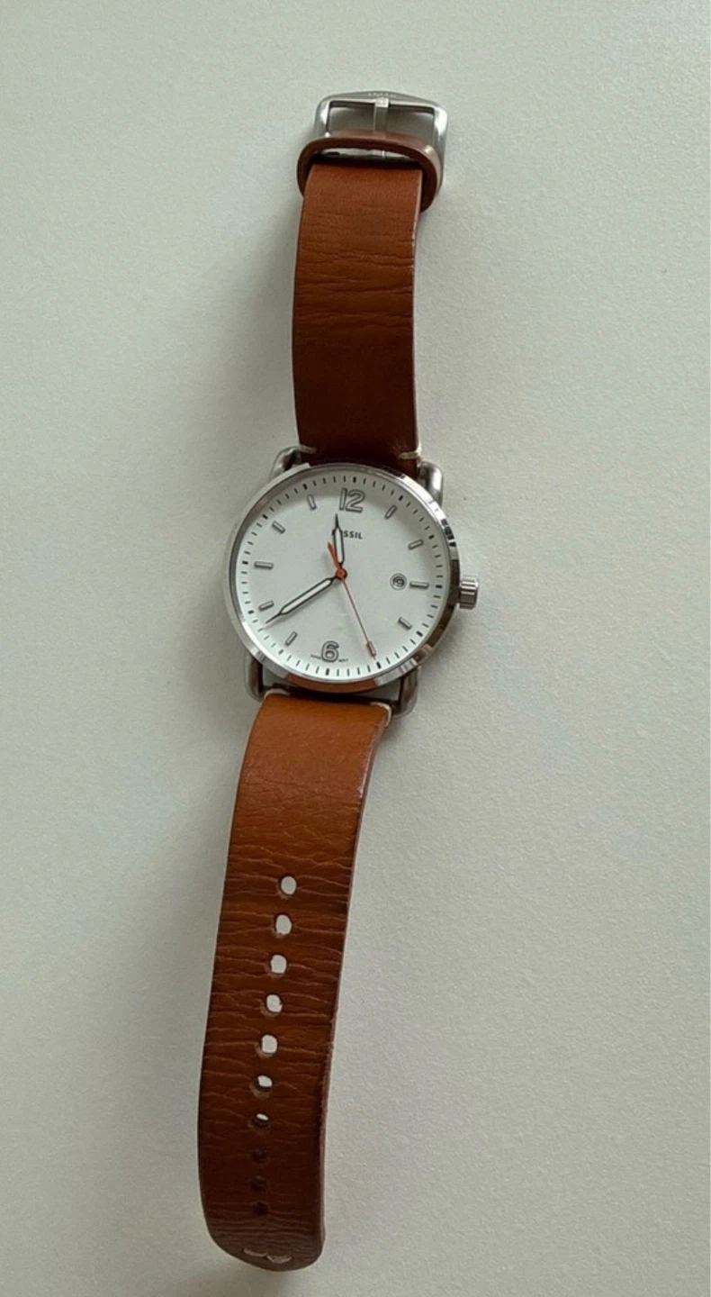 Fossil Watch with Brown Leather Strap - photo 2