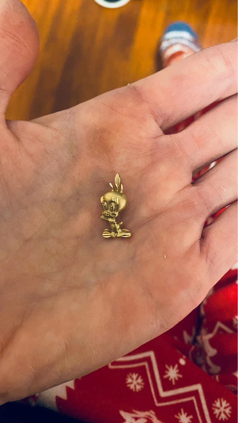 Vintage 14 k tweety bird charm