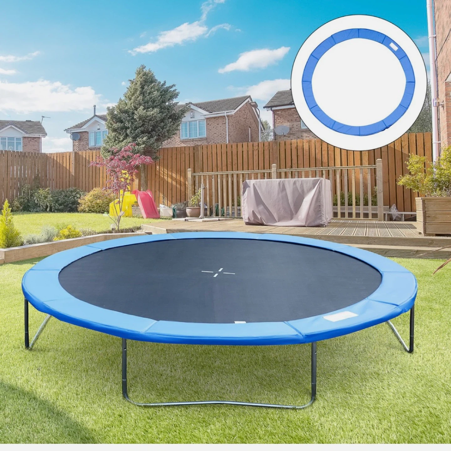 Blue Trampoline Safety Pad - 14 foot diameter - photo 4