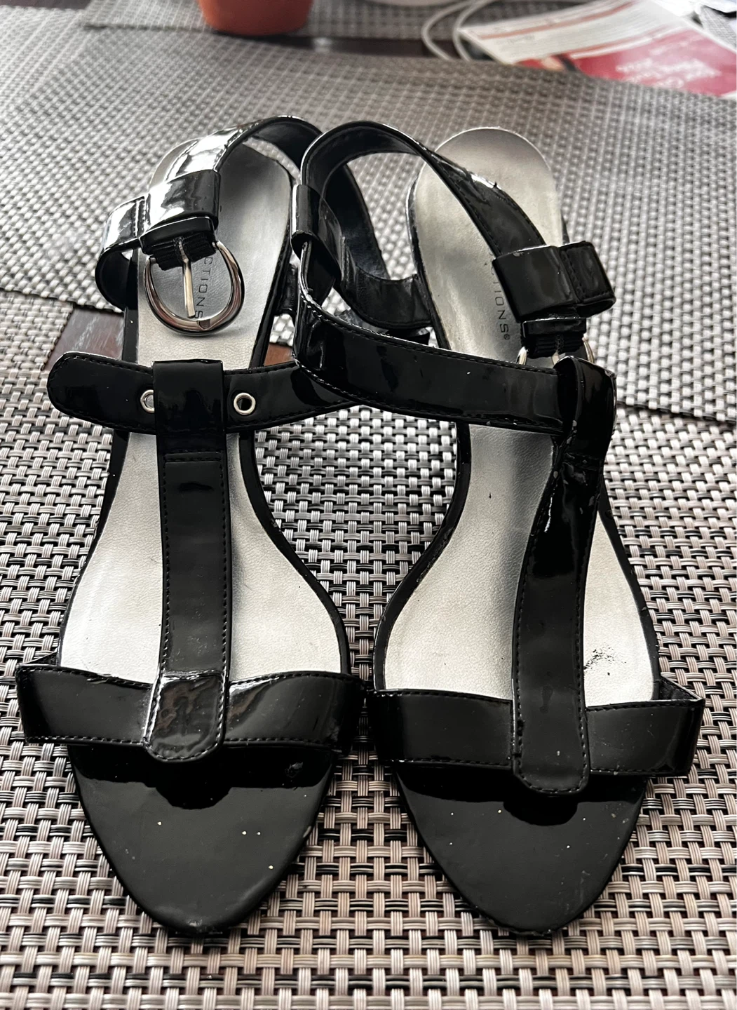 Black Patent Heels - Size 8