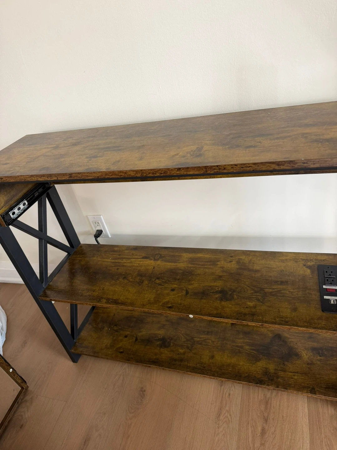 Yaheetech Console Table with 2 Power Outlets and 2 USB Ports - photo 5