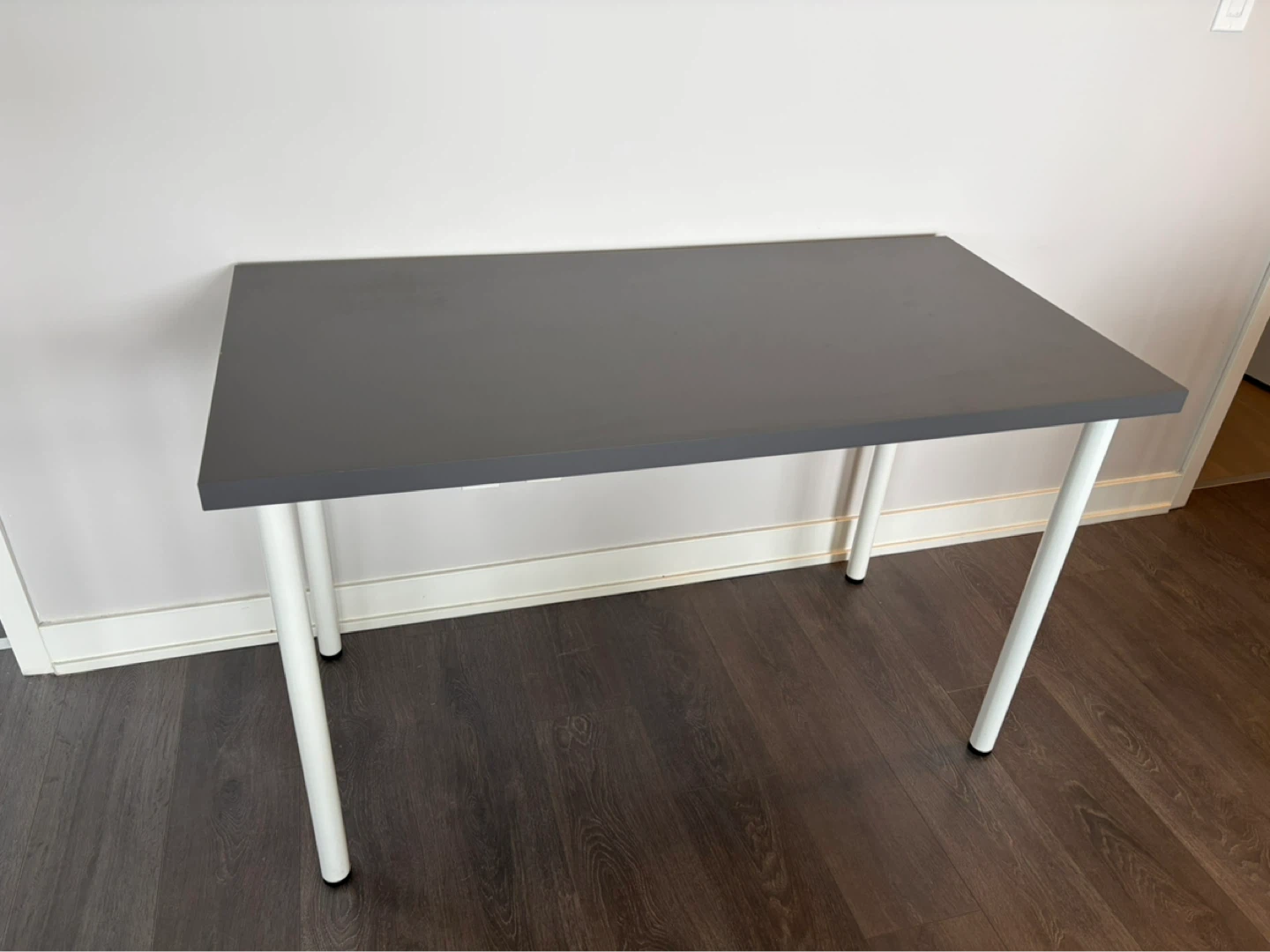 IKEA LAGKAPTEN Table - Dark Gray/White