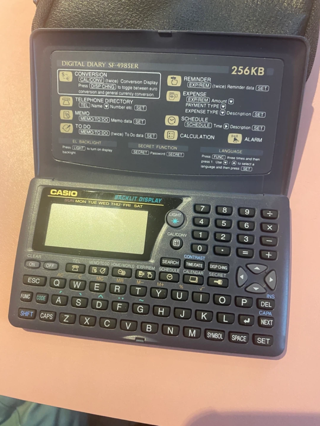 Casio SF-498SER Digital Diary 256KB - photo 2