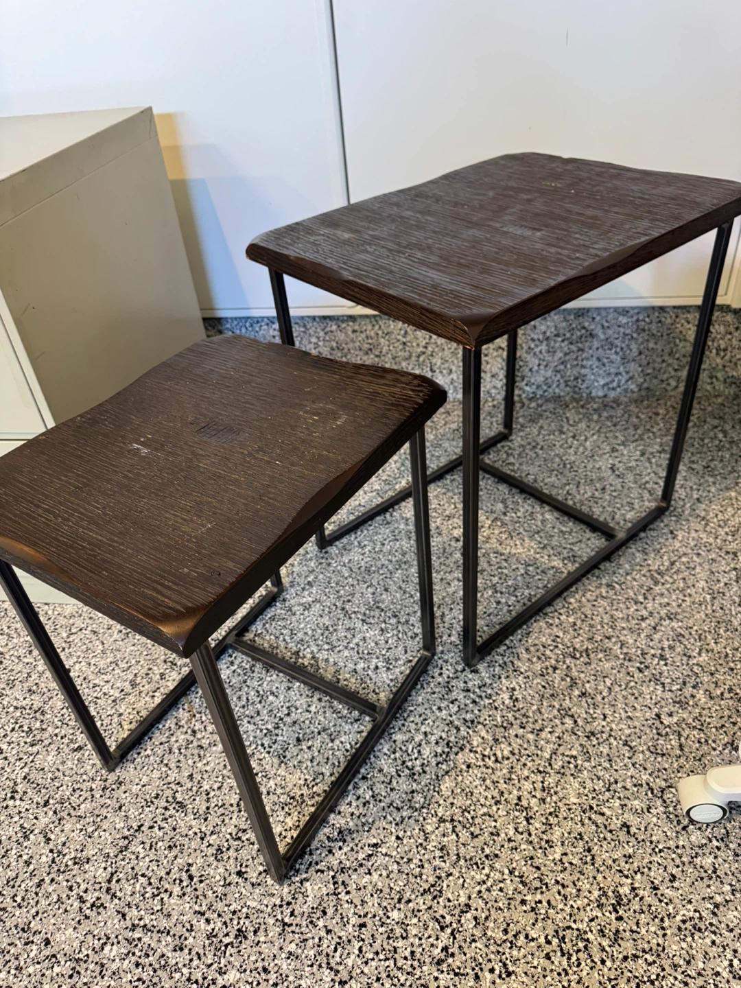 Nesting Table(s) - Dark Wood Finish