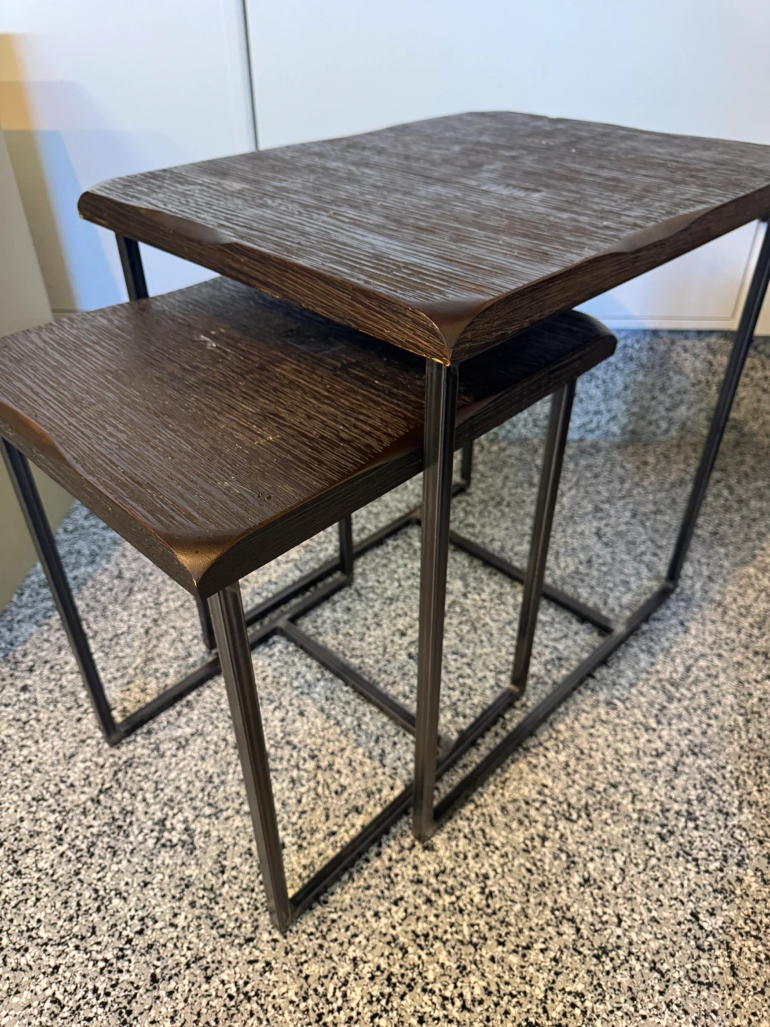 Nesting Table(s) - Dark Wood Finish - photo 3