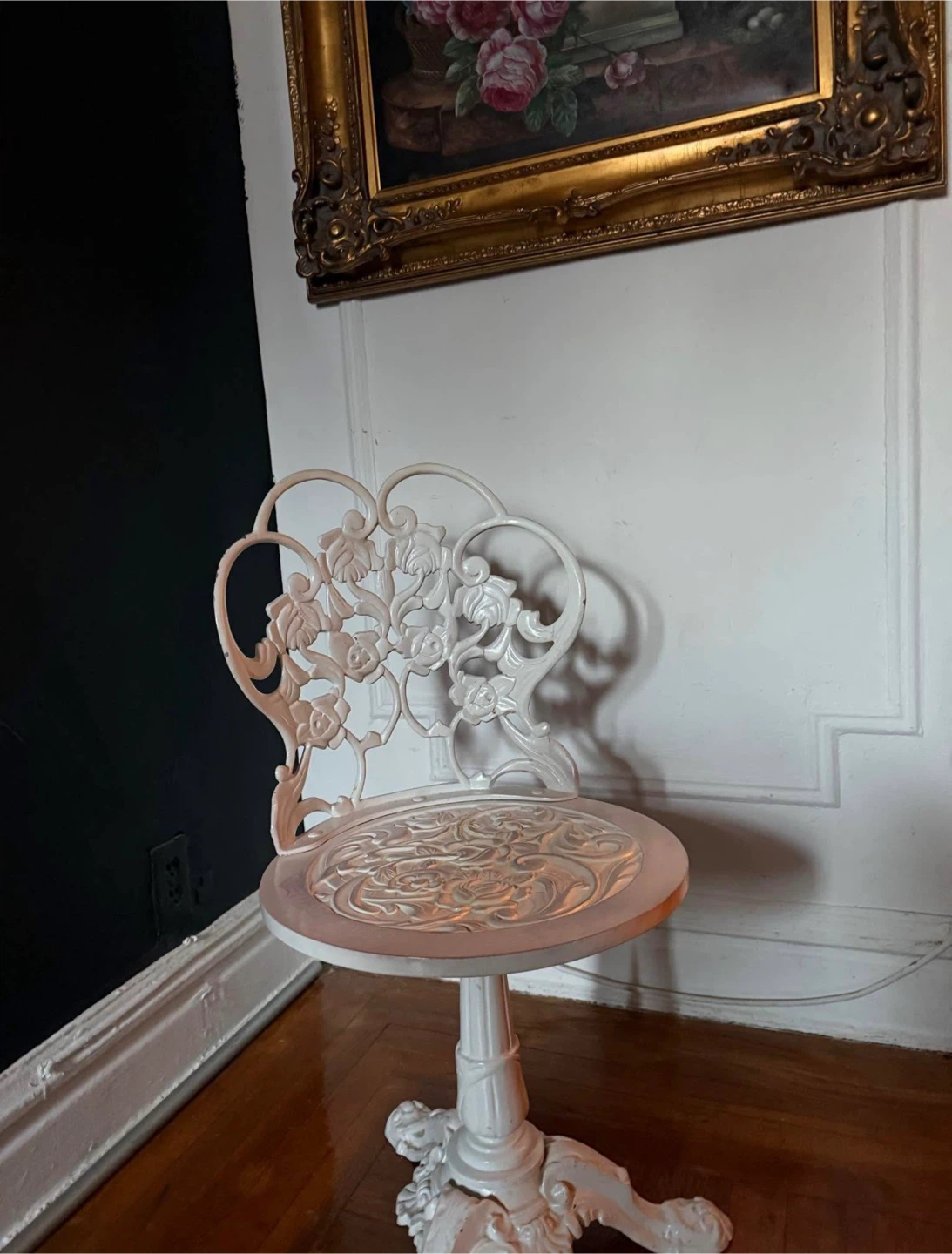 Kessler Cast Iron Rose Vanity Chair - photo 3