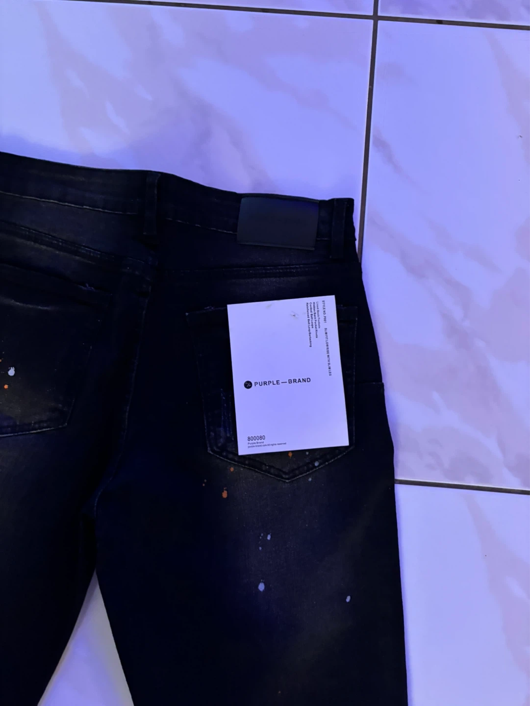 Purple Brand Jeans Taille 30 Noir Délavé - photo 3