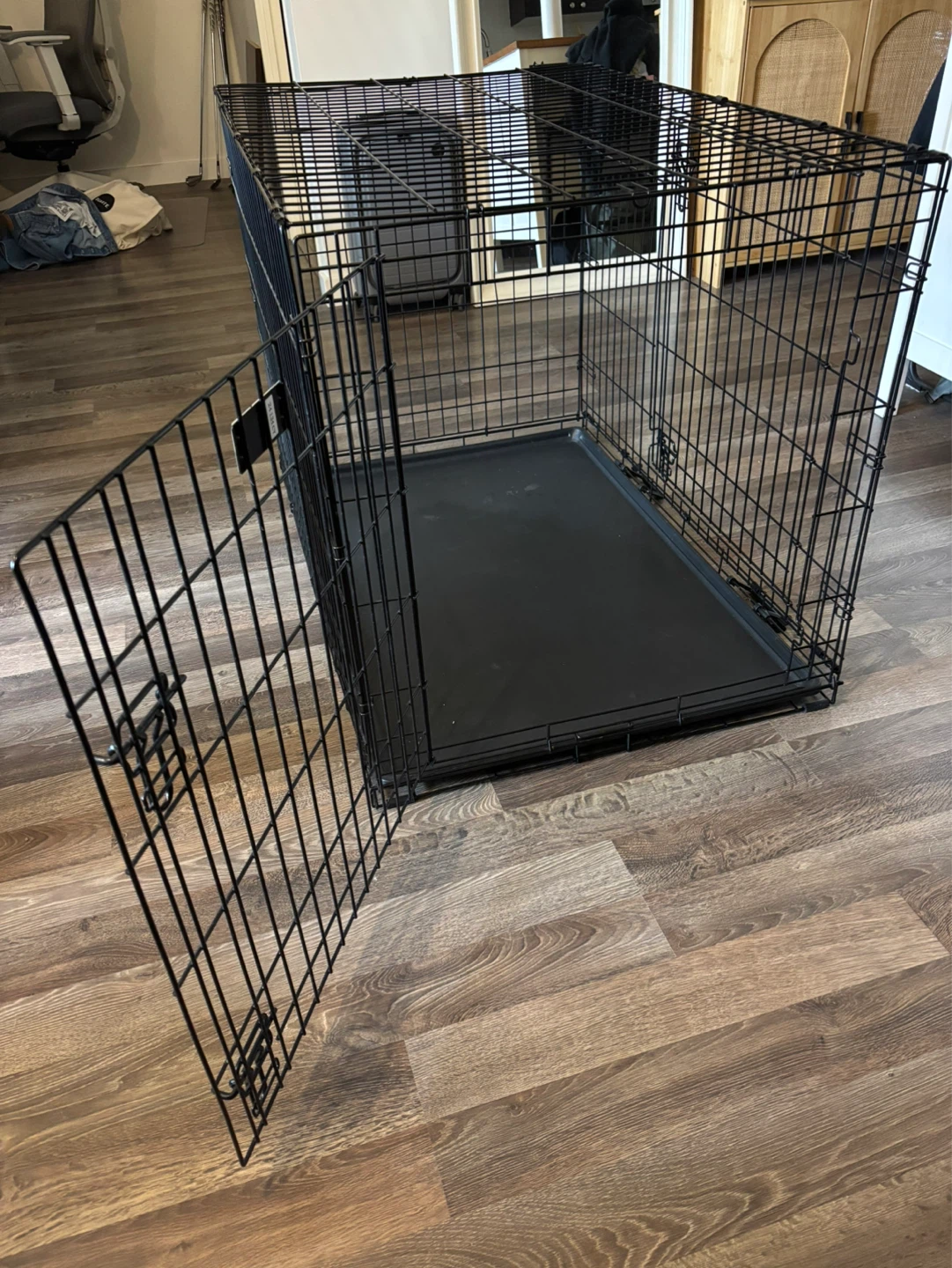 MidWest iCrate Fold & Carry Double Door Dog Crate - 42-in