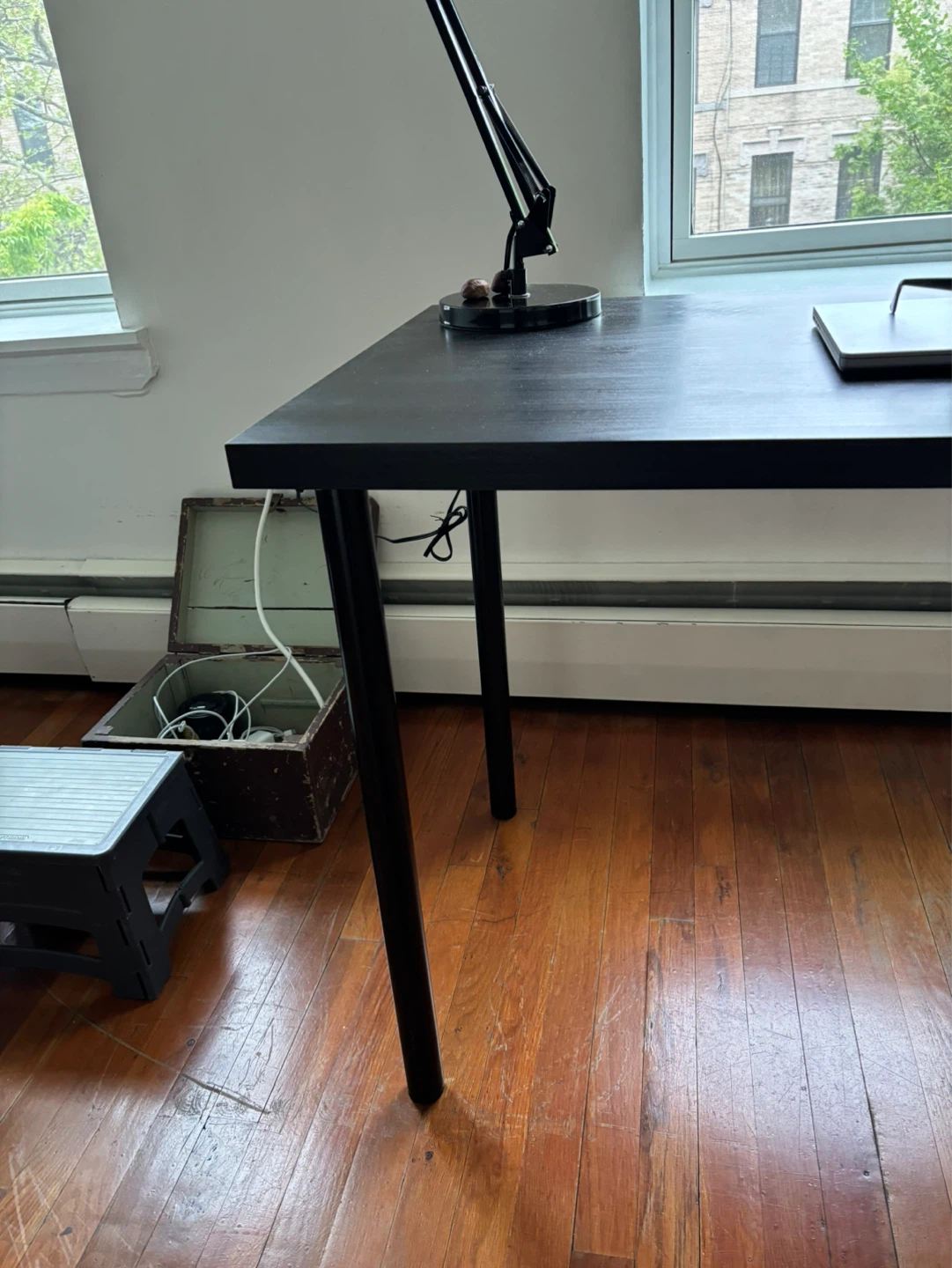 Black Console Table Desk - photo 3