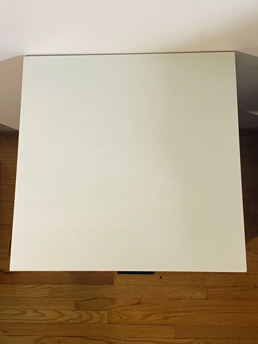 White Nightstand with Drawer and Shelf - photo 3