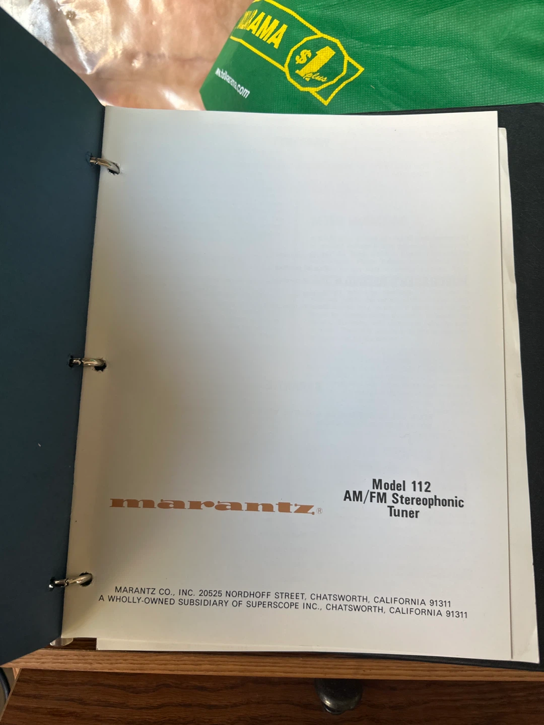 Marantz 112 tuner handbook - photo 2
