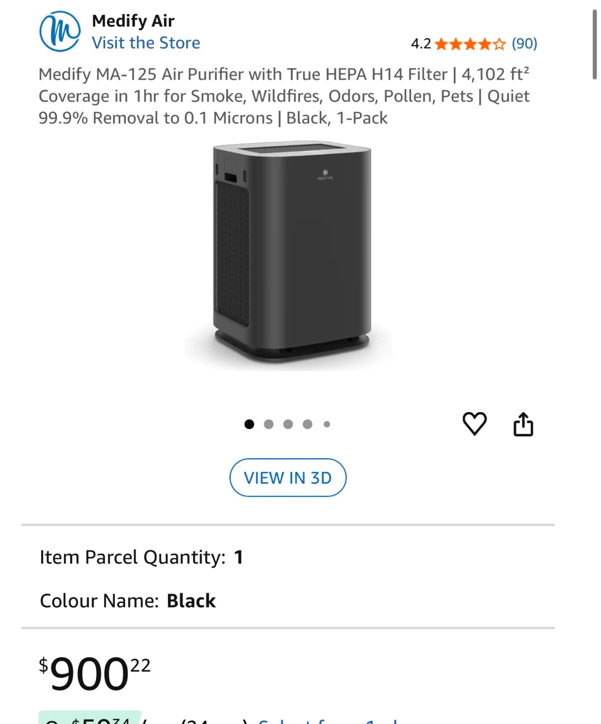 Medify MA-125 Air Purifier- Brand New