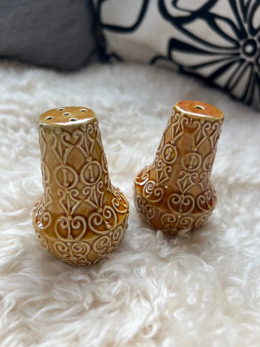Vintage Ceramic Salt and Pepper Shakers