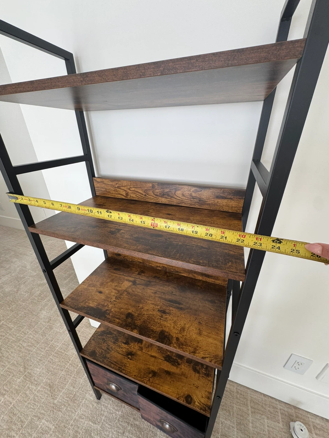 5-Tier Shelf with 2 Drawers - photo 3