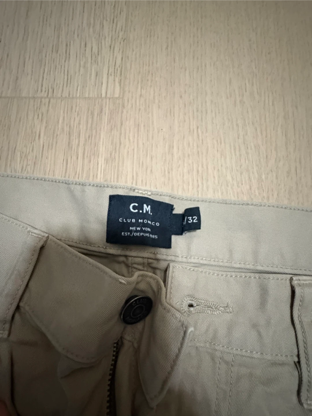 C.M. Club Monco Khaki Chinos Size 32 - photo 2
