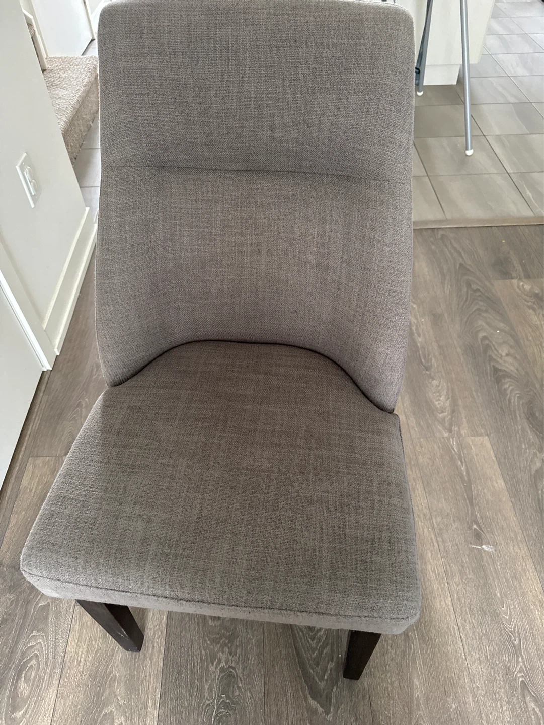 Grey Fabric Dining Chair - photo 2