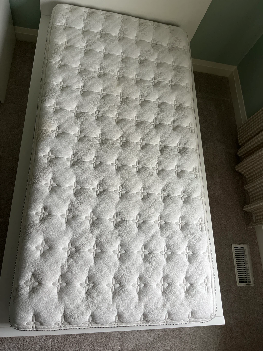 White Twin Bed Frame with Storage Drawers - photo 3