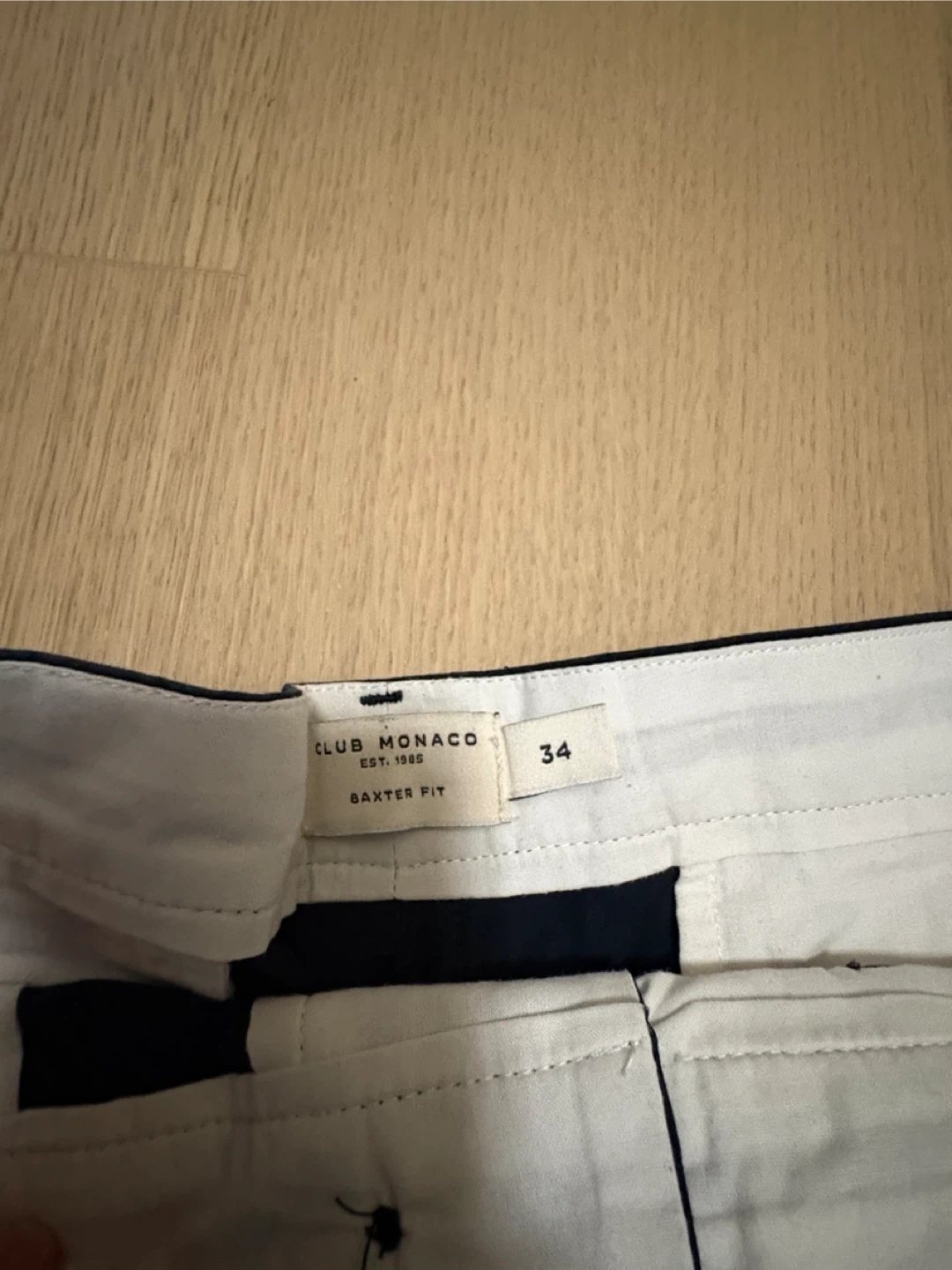 Club Monaco Baxter Fit Shorts - Navy - Size 34 - photo 2