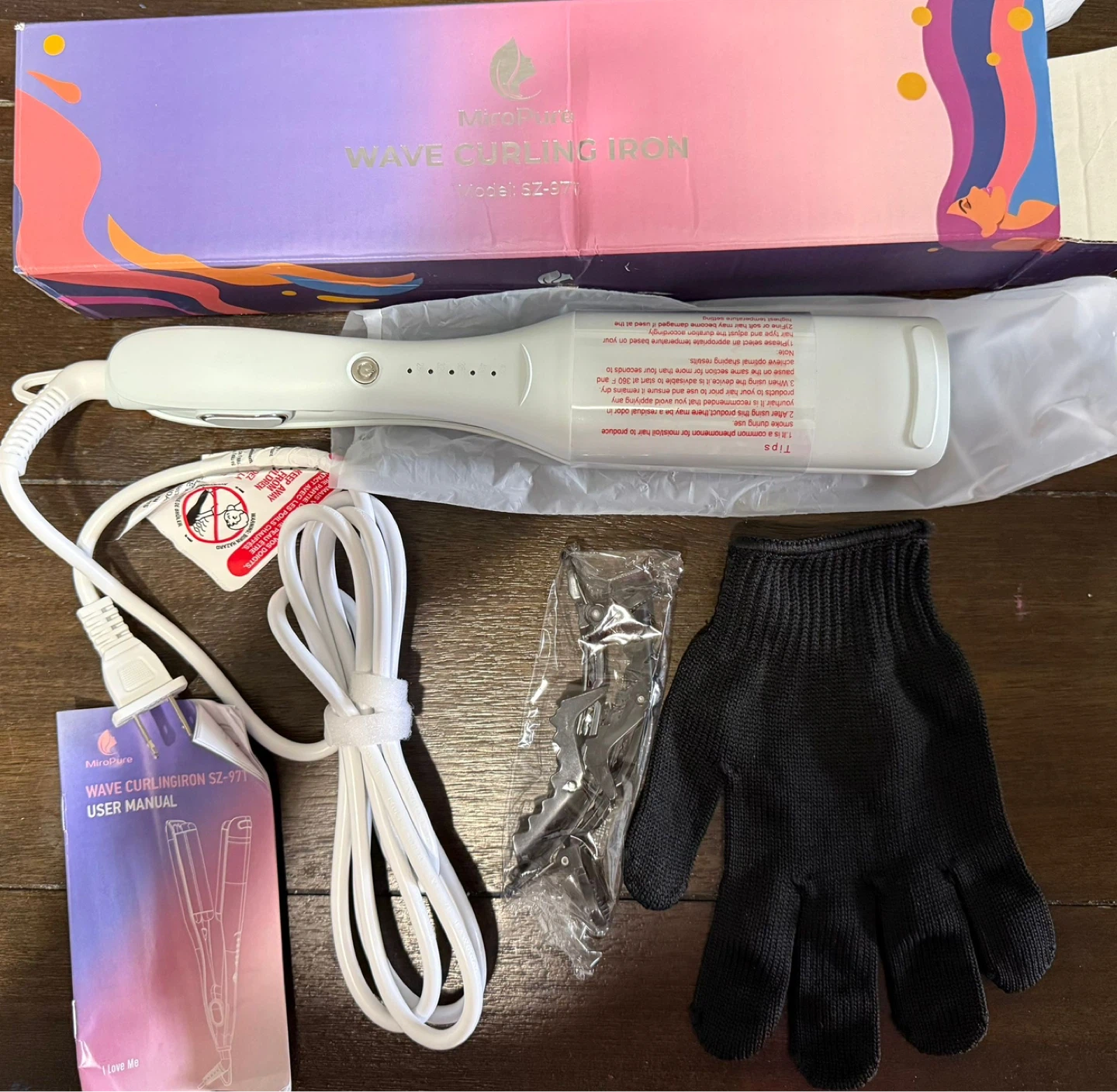 MiroPure Wave Curling Iron - Blue - photo 4