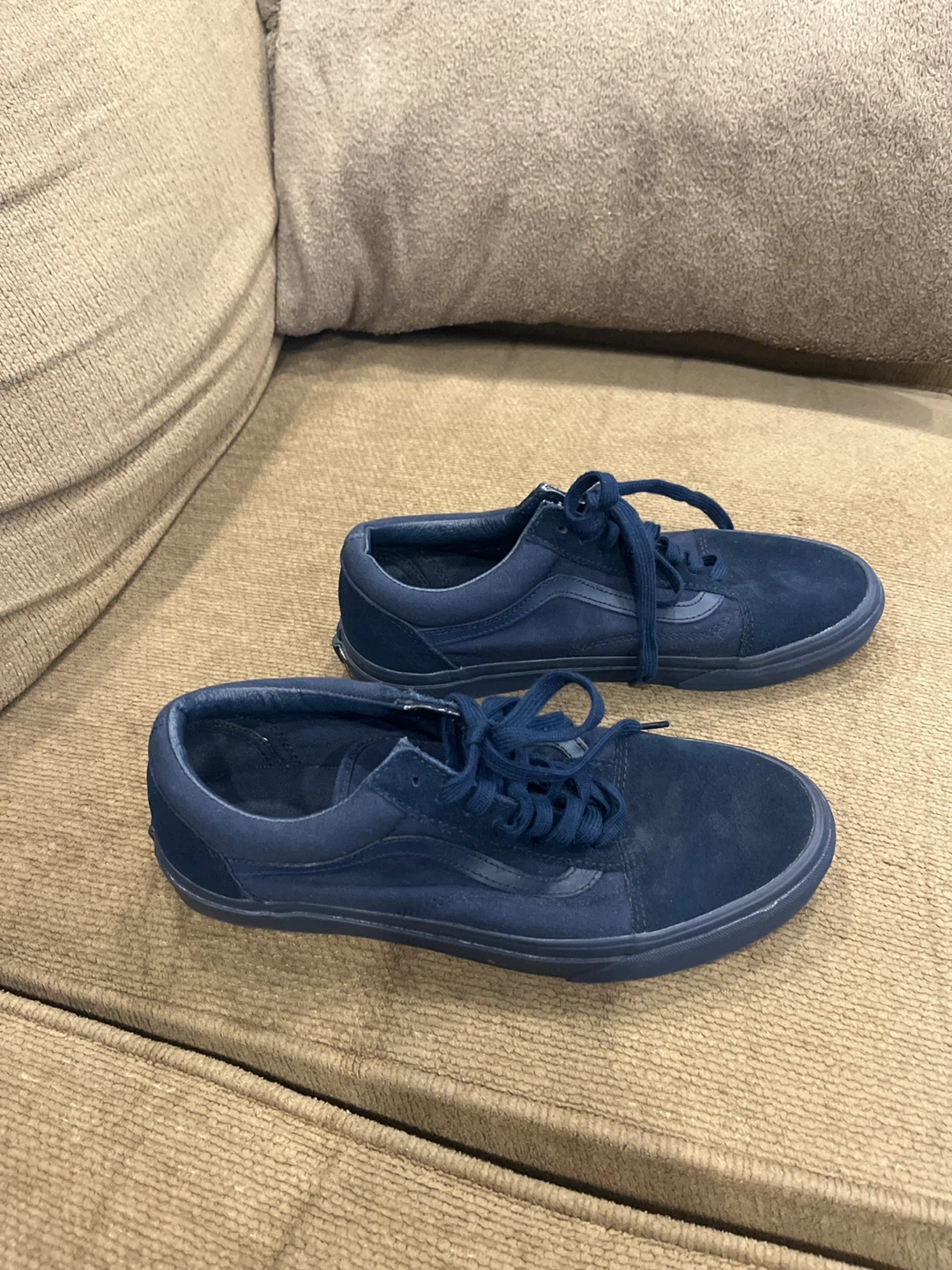 Vans Old Skool Navy Suede Shoes - Size 9 Men's/10.5 Women's - photo 2