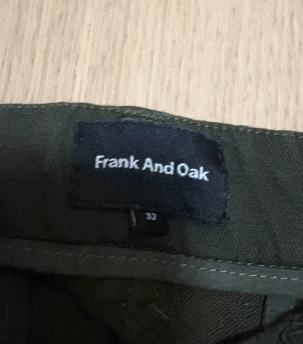 Frank And Oak Green Chinos Size 32 - photo 2