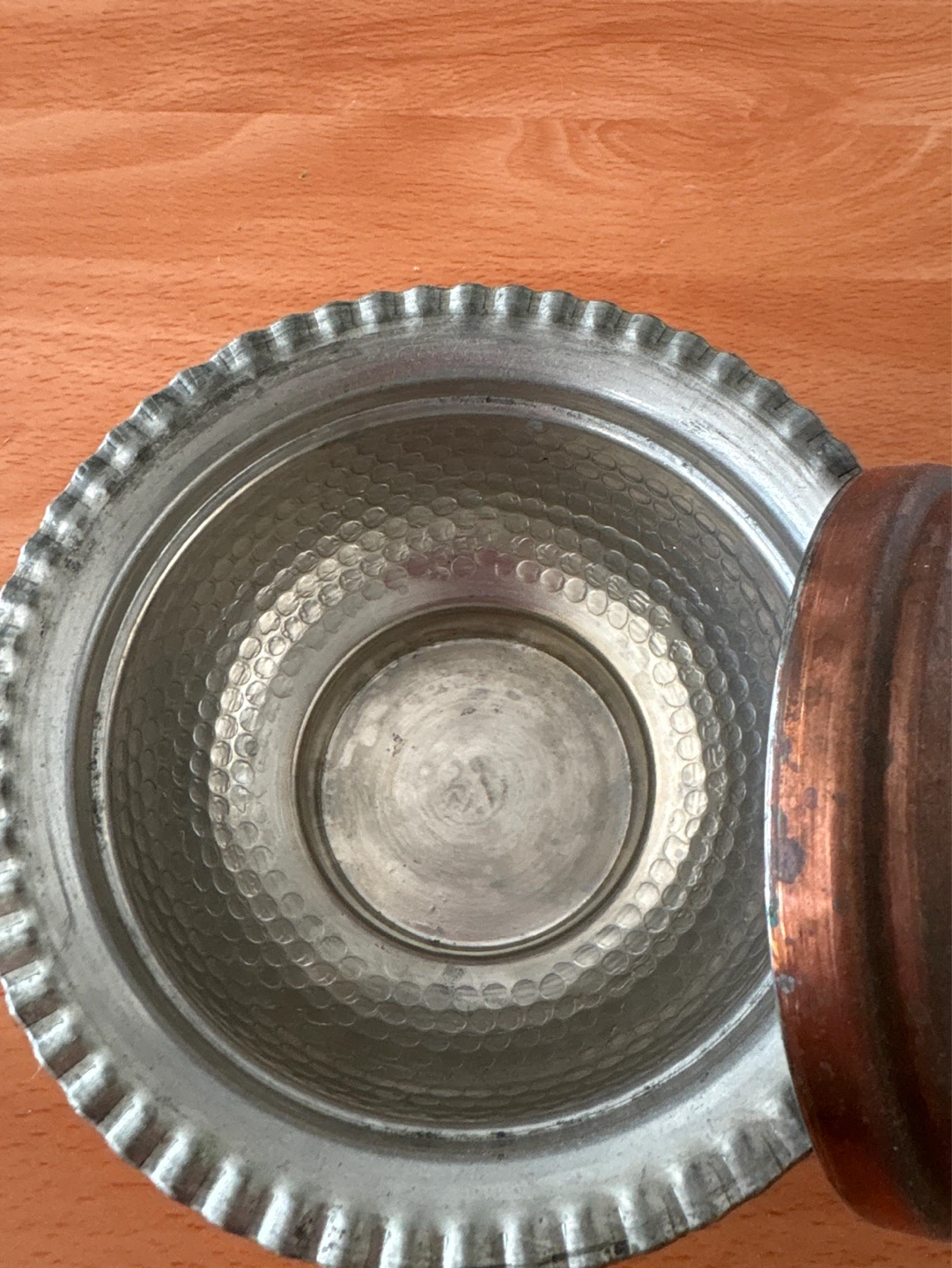 Hammered Copper Bowl with Lid