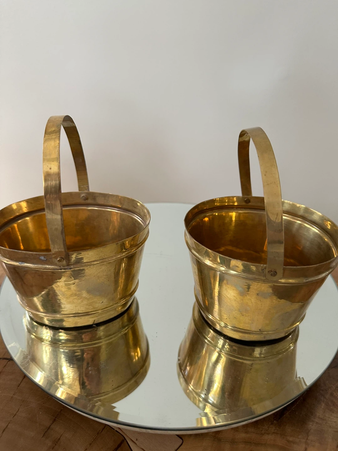 Brass Napkin Holder and Pair of Mini Buckets - photo 4