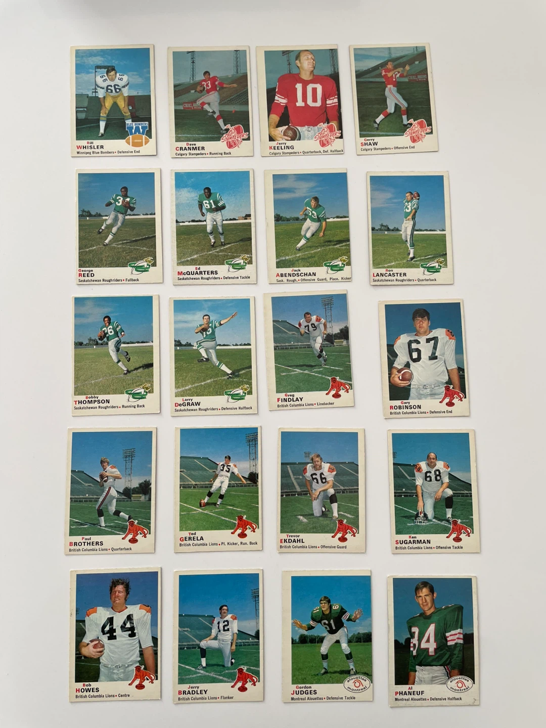 VINTAGE CFL CARDS
