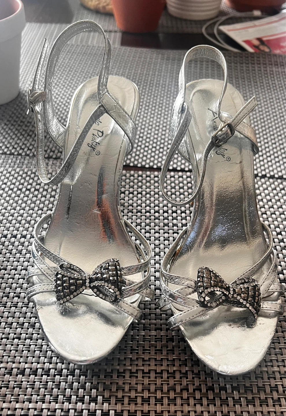 Silver Women's Heels size 7