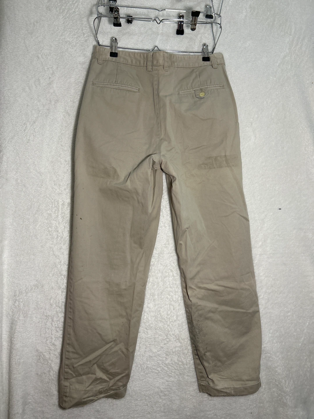 Men Tommy Hilfiger Khaki Pleated Pants - Size M - photo 3
