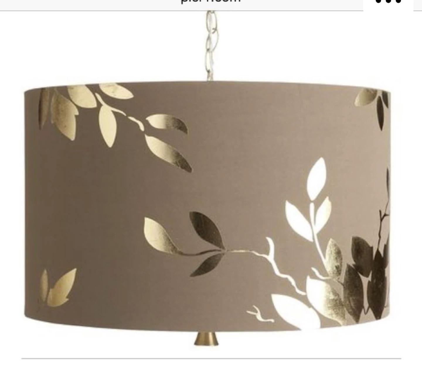 Pier 1 Imports:  large Golden Leaf hanging shade - photo 2