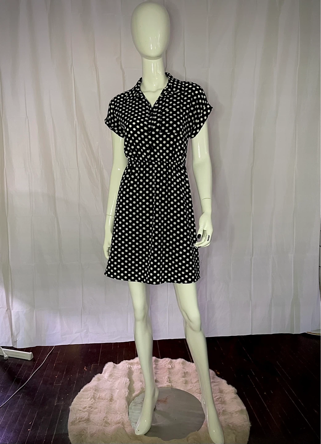 Black and White Polka Dot Dress