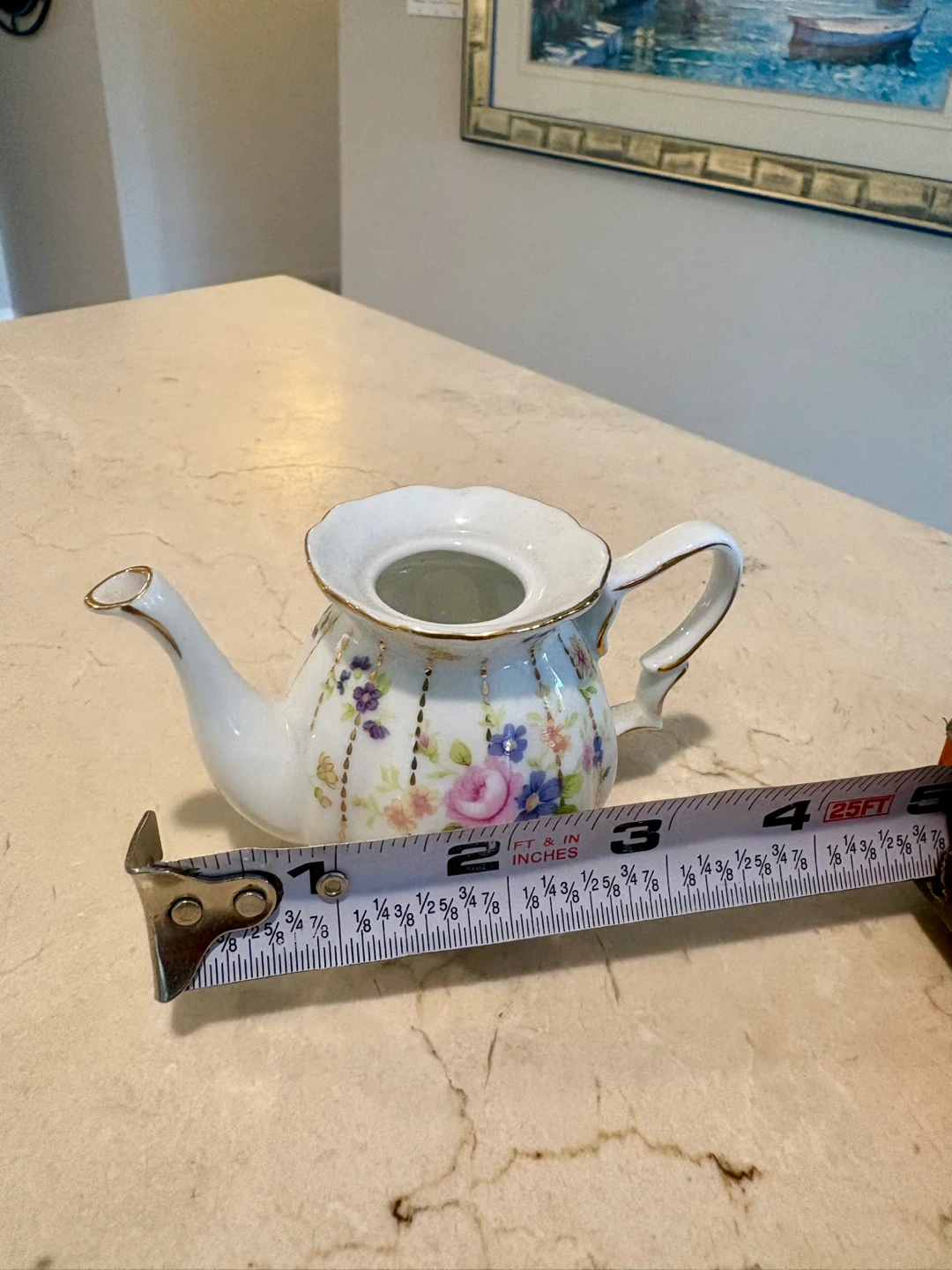 T. Limoges Floral Mini Teapot - photo 3