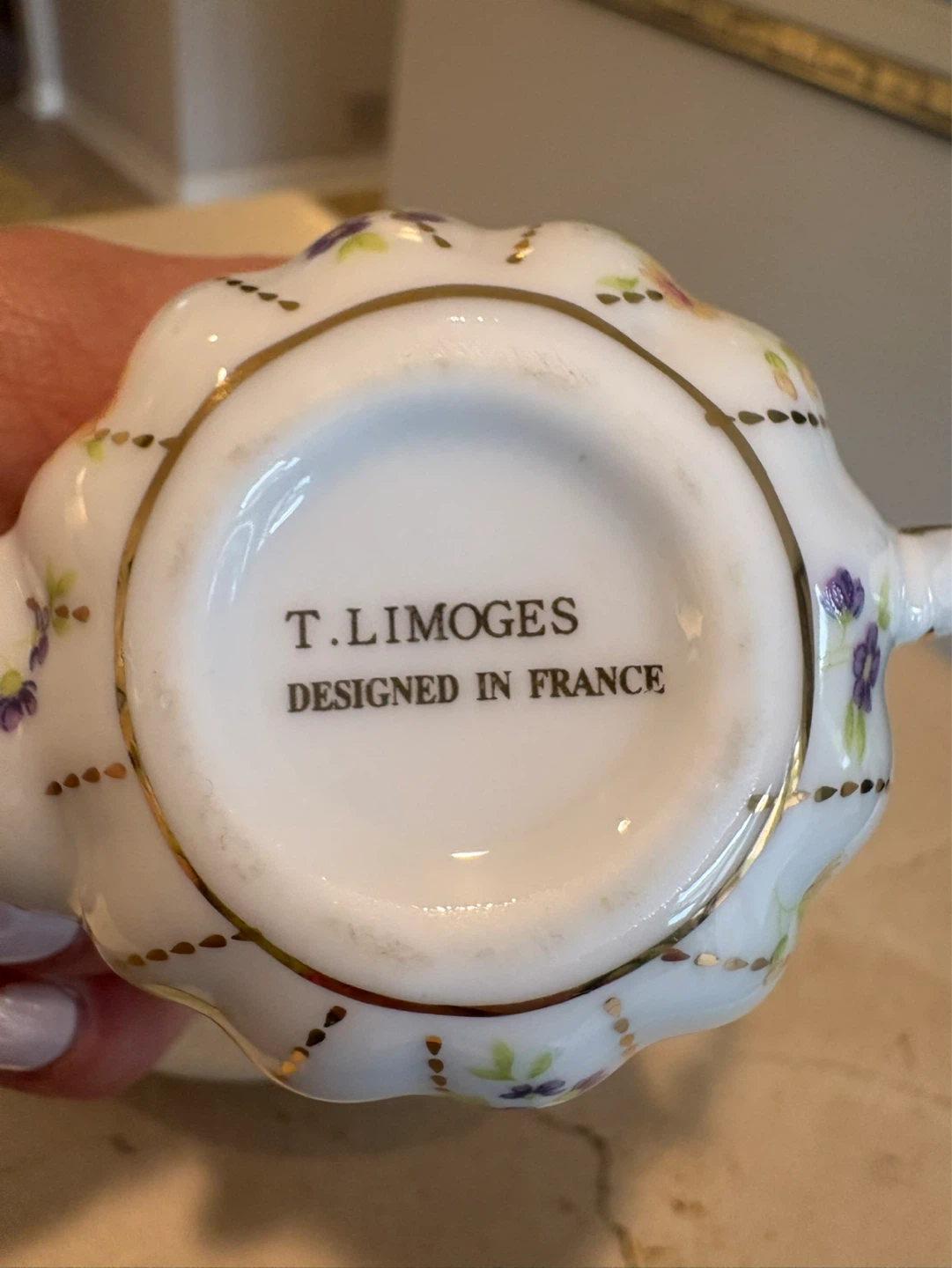 T. Limoges Floral Mini Teapot - photo 4