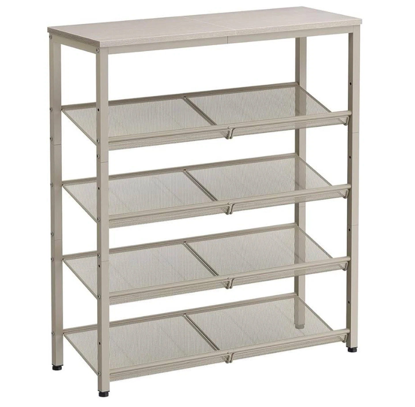 VASAGLE 5-Tier Shoe Rack - Grey - photo 5