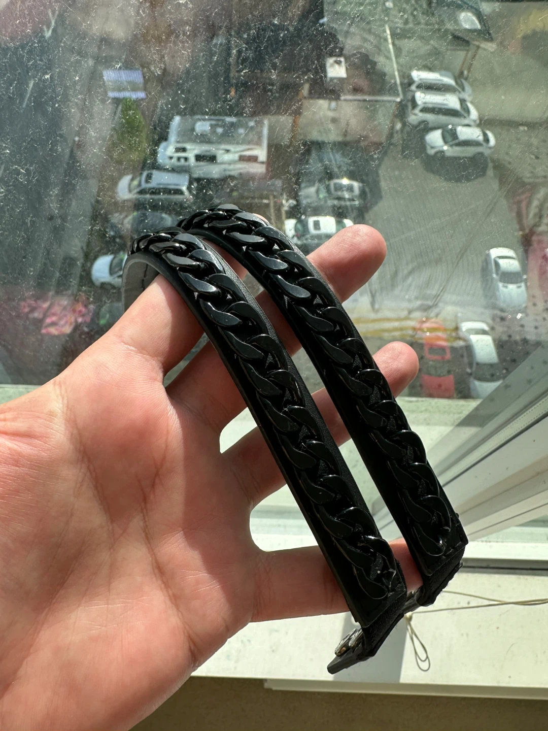 Aldo Black Faux Leather Chain Bracelets - Pair - photo 4