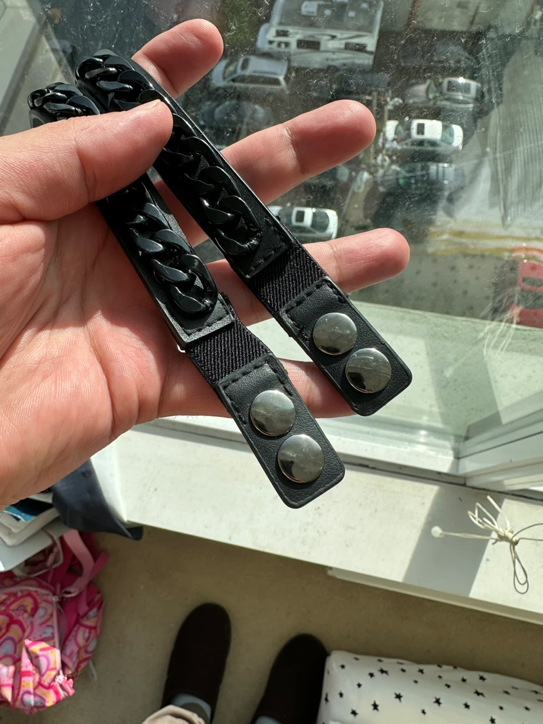 Aldo Black Faux Leather Chain Bracelets - Pair - photo 5