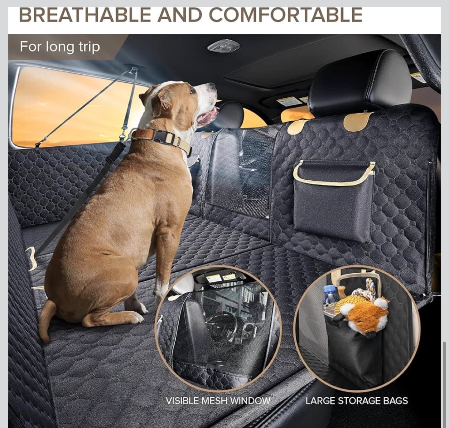 Heavy Duty Dog Car Seat Cover for Trucks D2 - photo 5