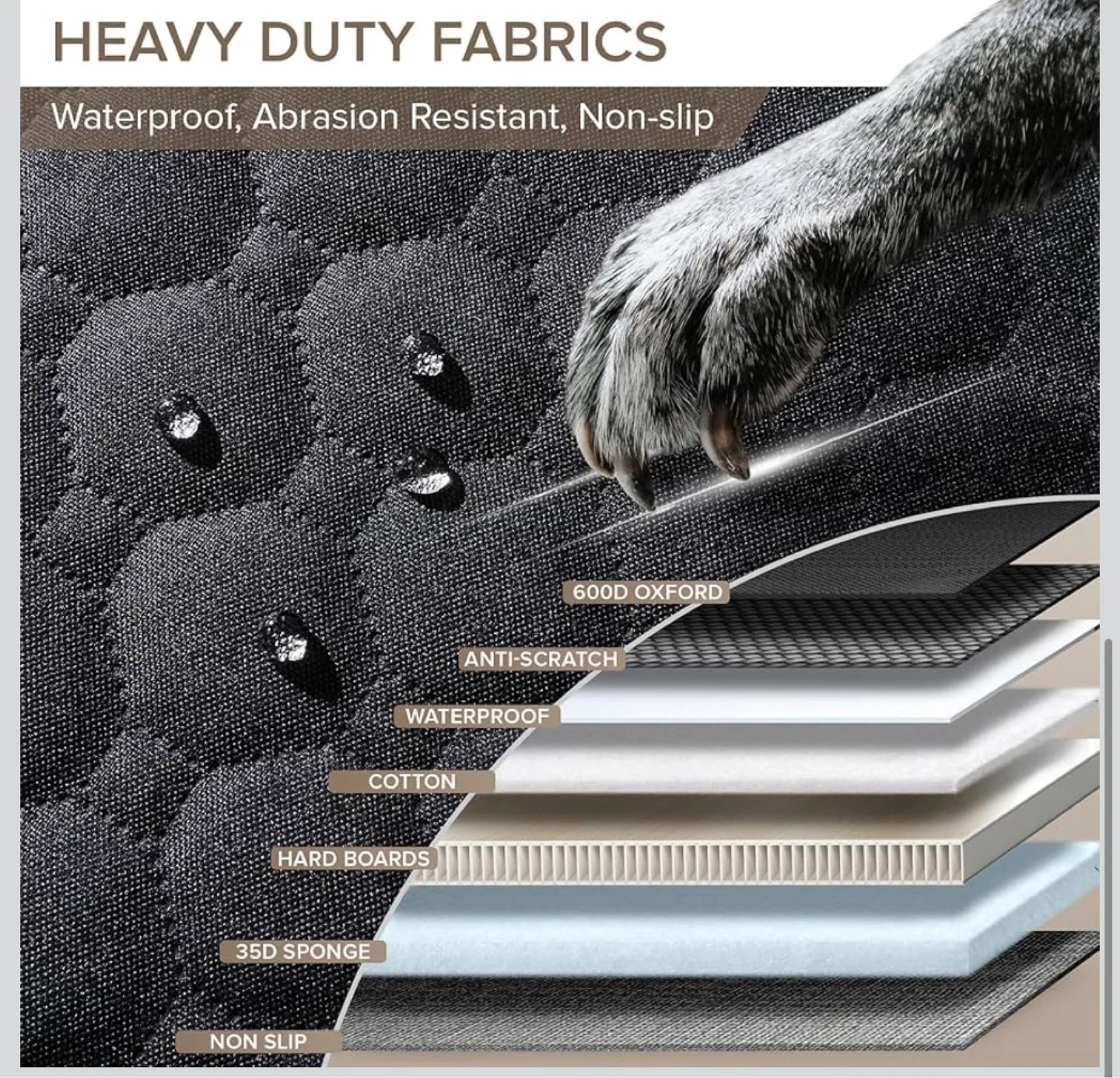 Heavy Duty Dog Car Seat Cover for Trucks D2 - photo 4