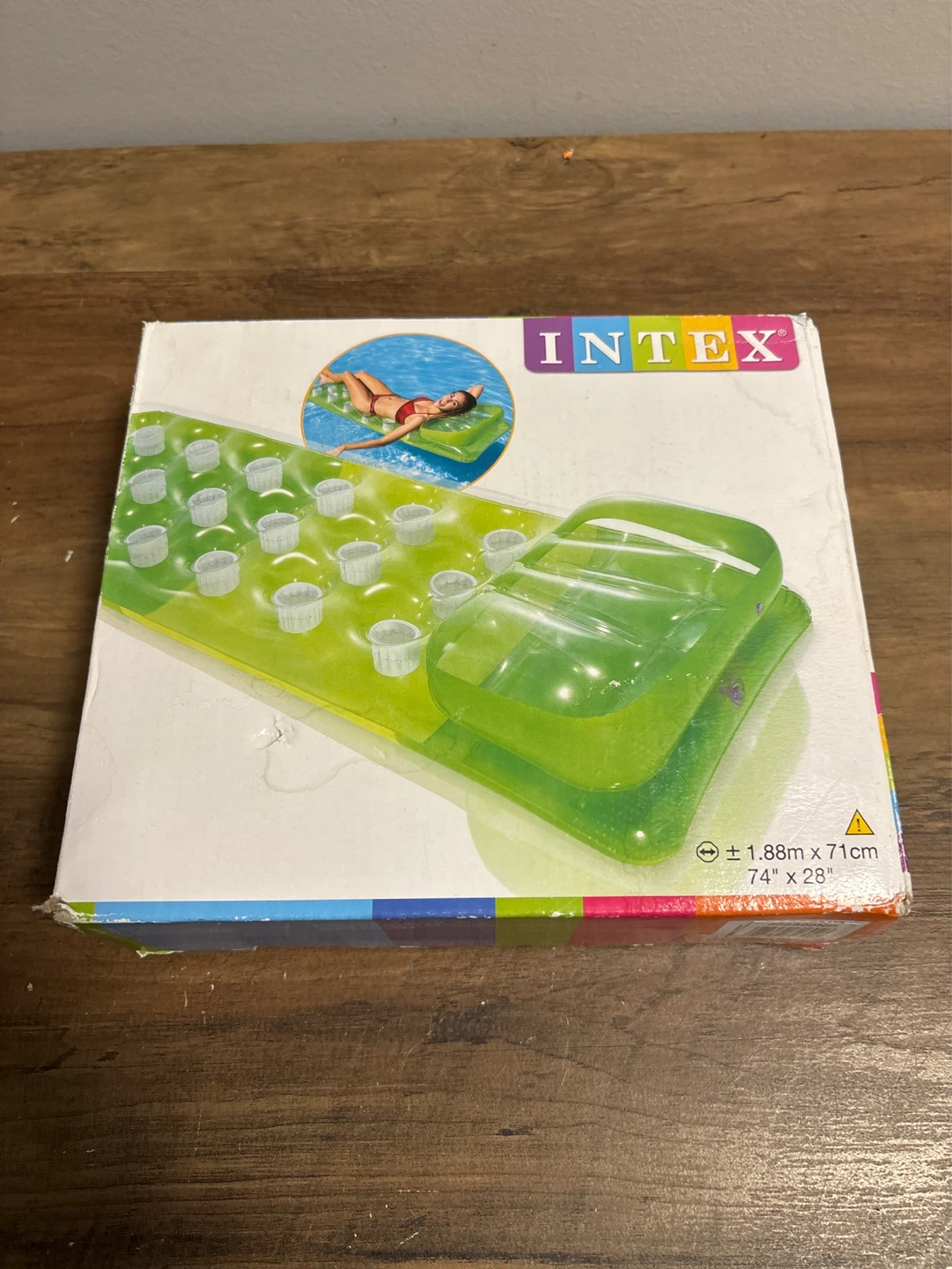 Intex Inflatable Pool Float with Cup Holders - photo 2