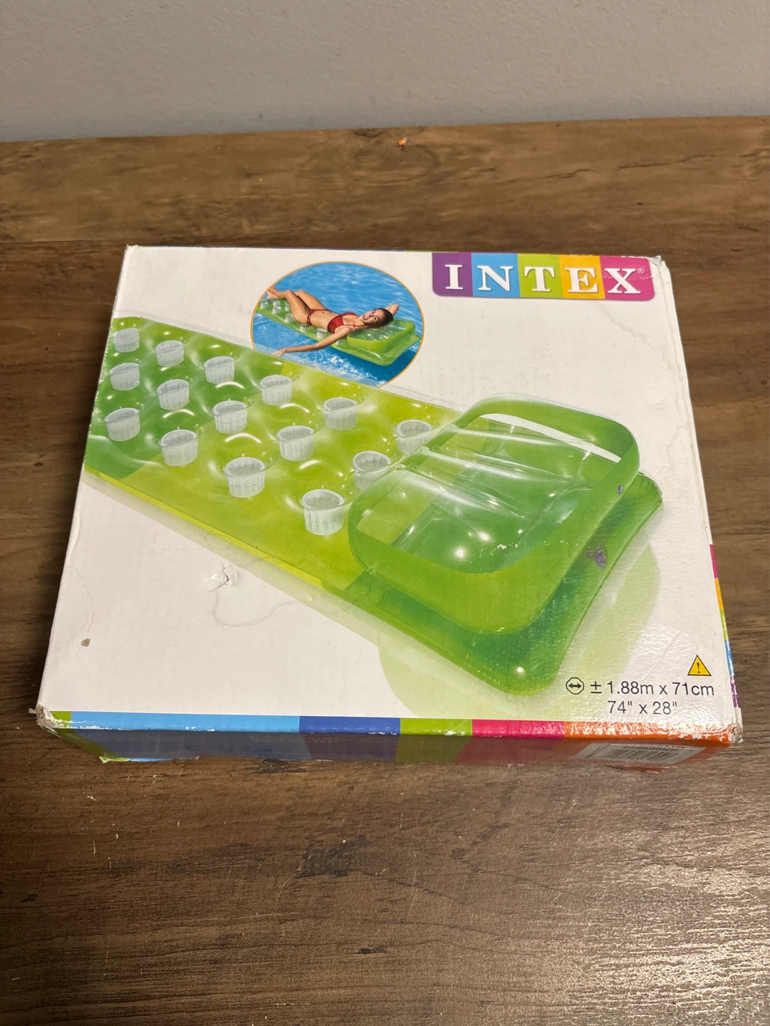 Intex Inflatable Pool Float with Cup Holders - photo 5