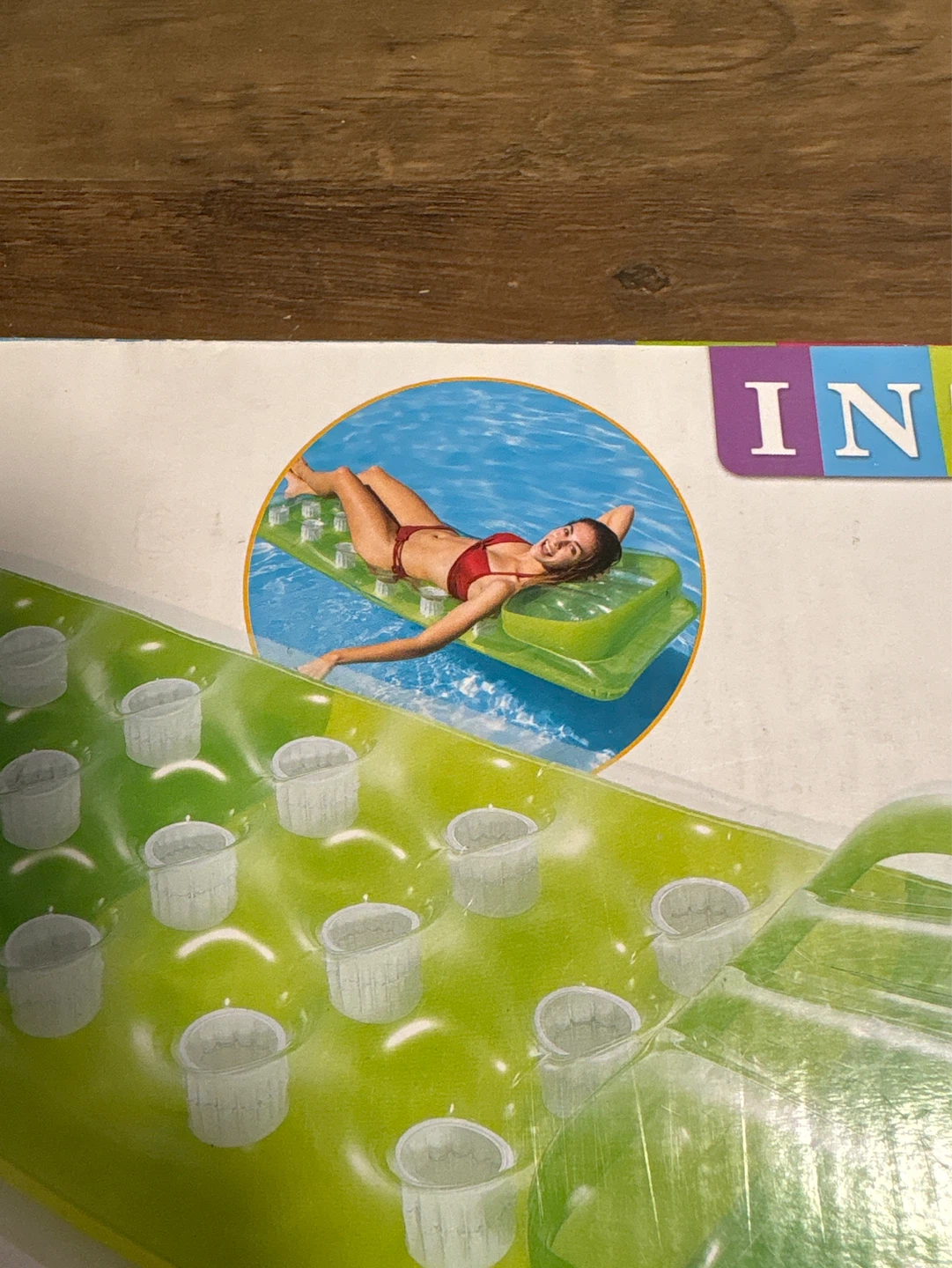 Intex Inflatable Pool Float with Cup Holders - photo 4