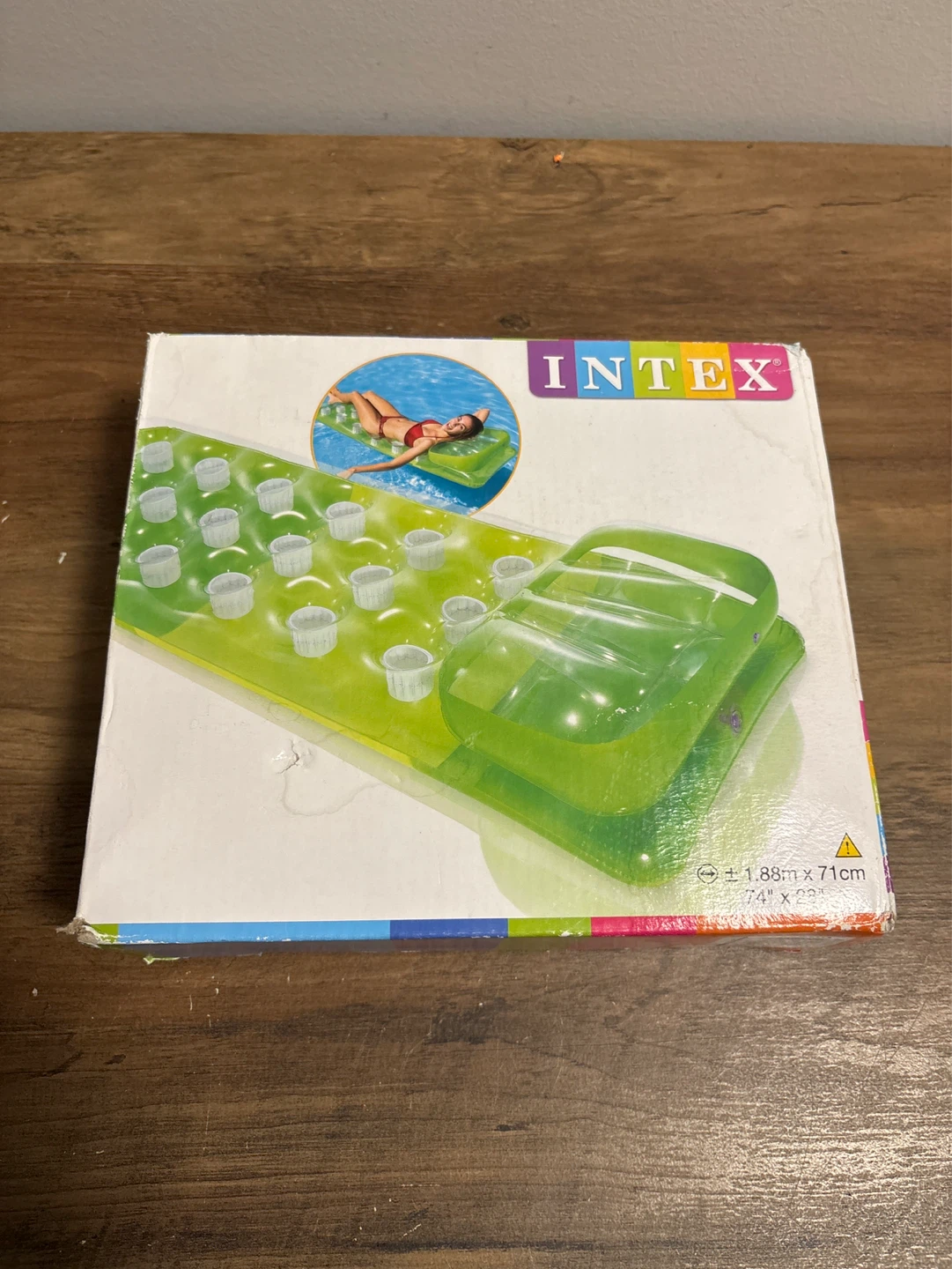 Intex Inflatable Pool Float with Cup Holders