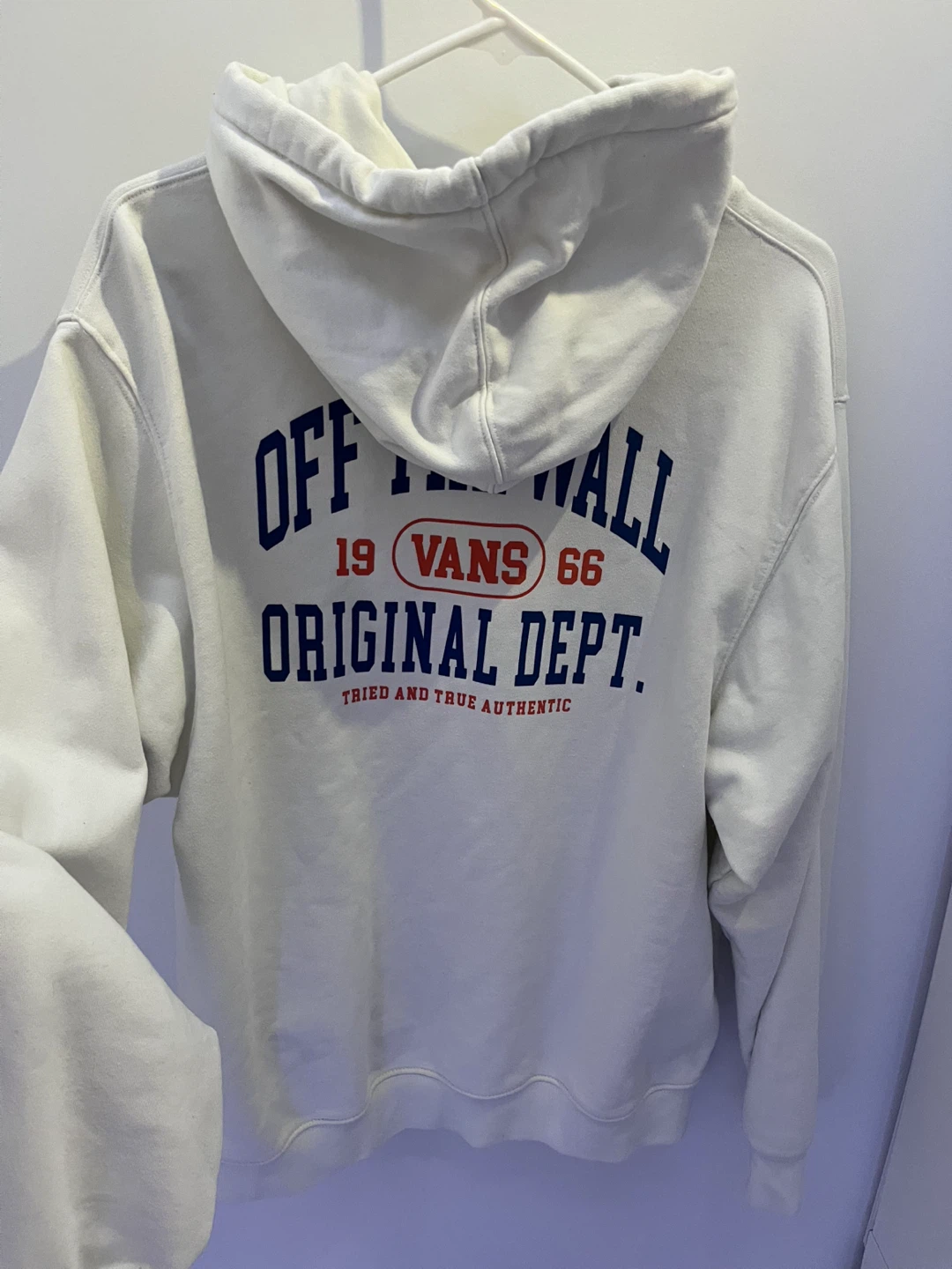 Vans Off The Wall Hoodie - Cream/White - Medium Unisex - photo 2