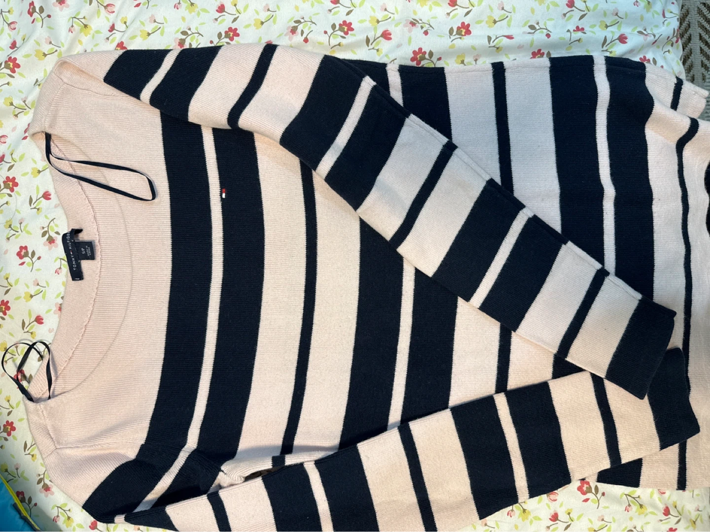 Tommy Hilfiger Striped Sweater - Pink/Blue